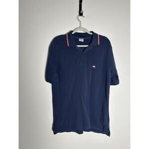Navy Men’s BROOK BROTHER’s Golden Fleece® Supima® Tipped Polo Shirt Sz Small